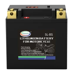 5L-BS 3AH Motorcycle Battery 12V LiFePO4 Lithium Ion 180CCA with BMS Board Jump Starter Motorcycle Battery For KTM/Honda/Yamaha