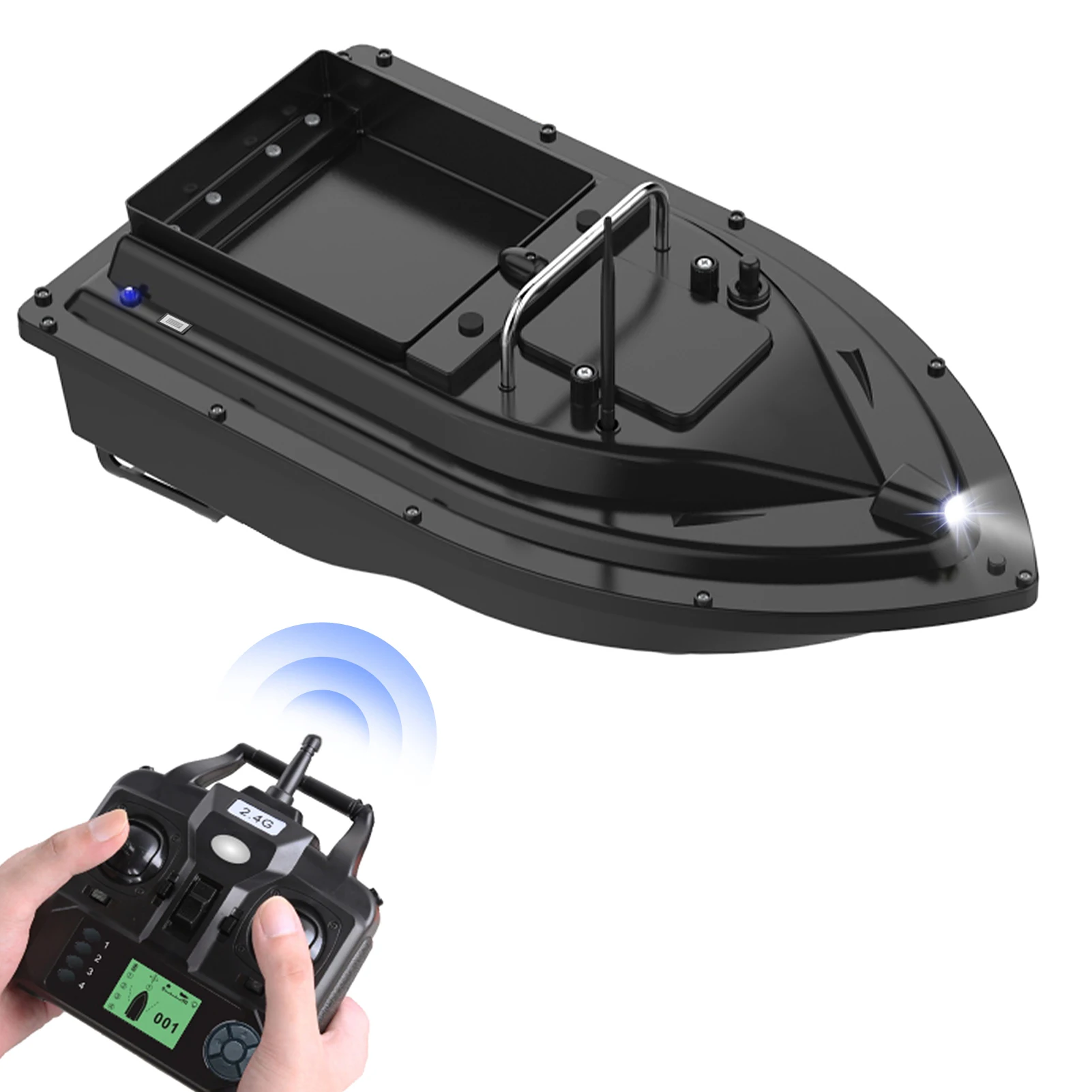 D16 GPS Fishing Bait Boat with Large Bait Container Automatic Bait Boat with 400-500M Remote Range