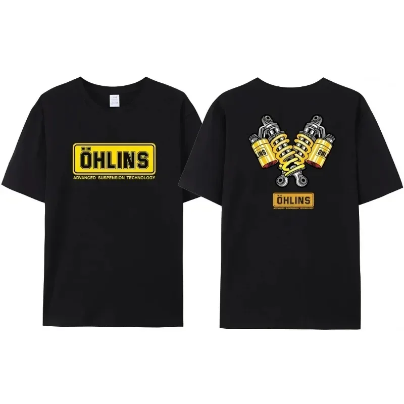 Ohlins Men Women Cotton Tshirt Oversized Short Sleeve T Shirt Summer Brand Print T-shirt Tops Tee Trend 2024 Streetwear Clothes