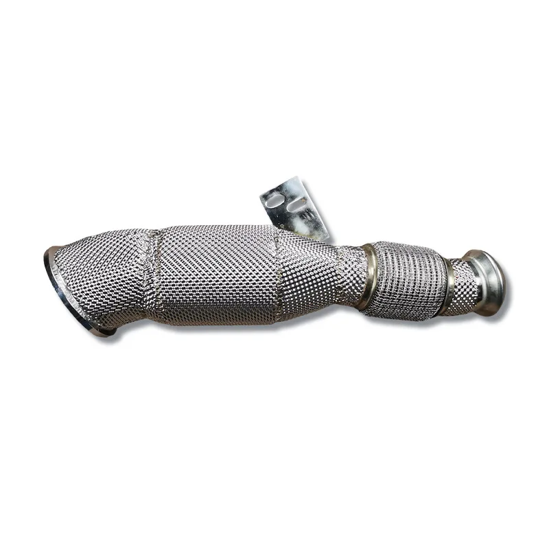 Adecuado para accesorios de modificación de tubo de escape 24 BMW B58 sección de cabeza tubo de escape cabezal de aislamiento térmico de acero inoxidable sec