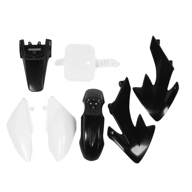 

Motorcycle Fairing Body Work Kit Plastic Body Wrap Complete Splash Guard Set For CRF50 XR50 50cc To 160CC Four Black And Three