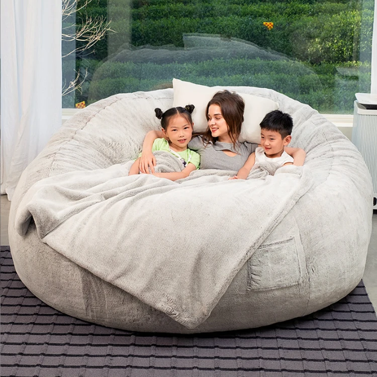 New Product Lazy Sofa Cloth Large Human Dog Bed With blanket