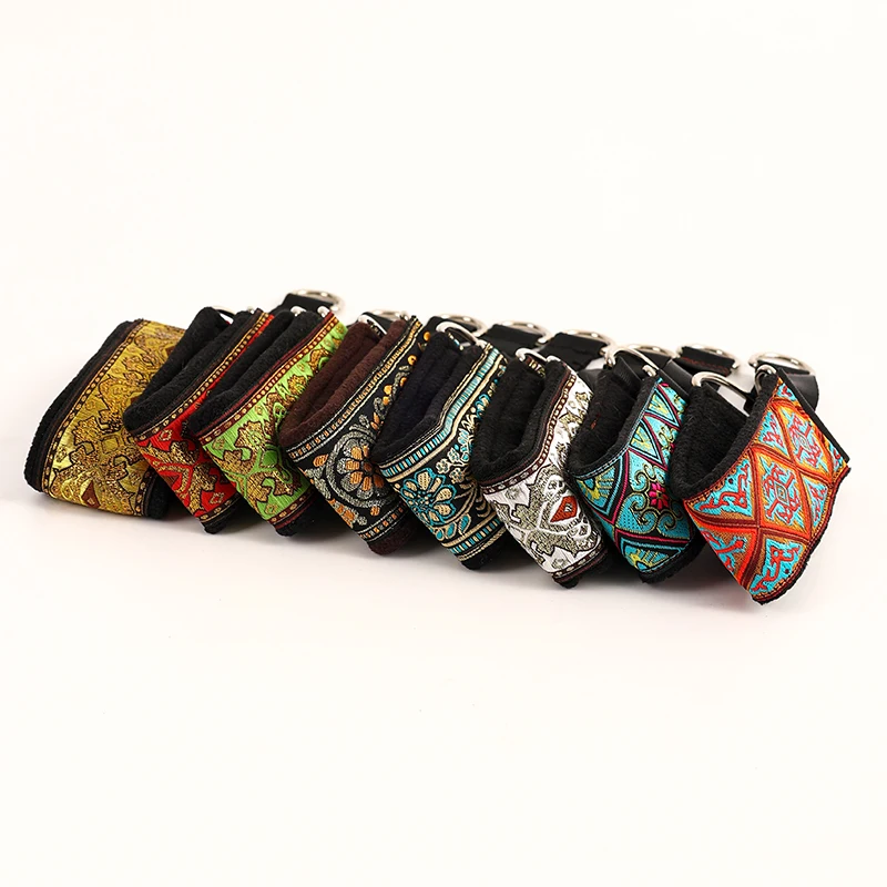 Comfortable soft cosy elegant whippet Italian Greyhound martingale collar Width5.5cm Gold/silve/red/green