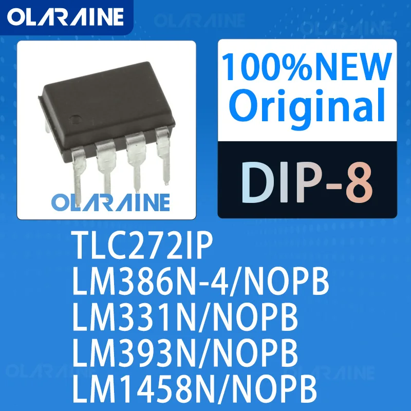 1/5/10Pcs TLC272IP LM386N-4/NOPB LM331N/NOPB LM393N/NOPB LM1458N/NOPB DIP-8 100% brand new original IC chip