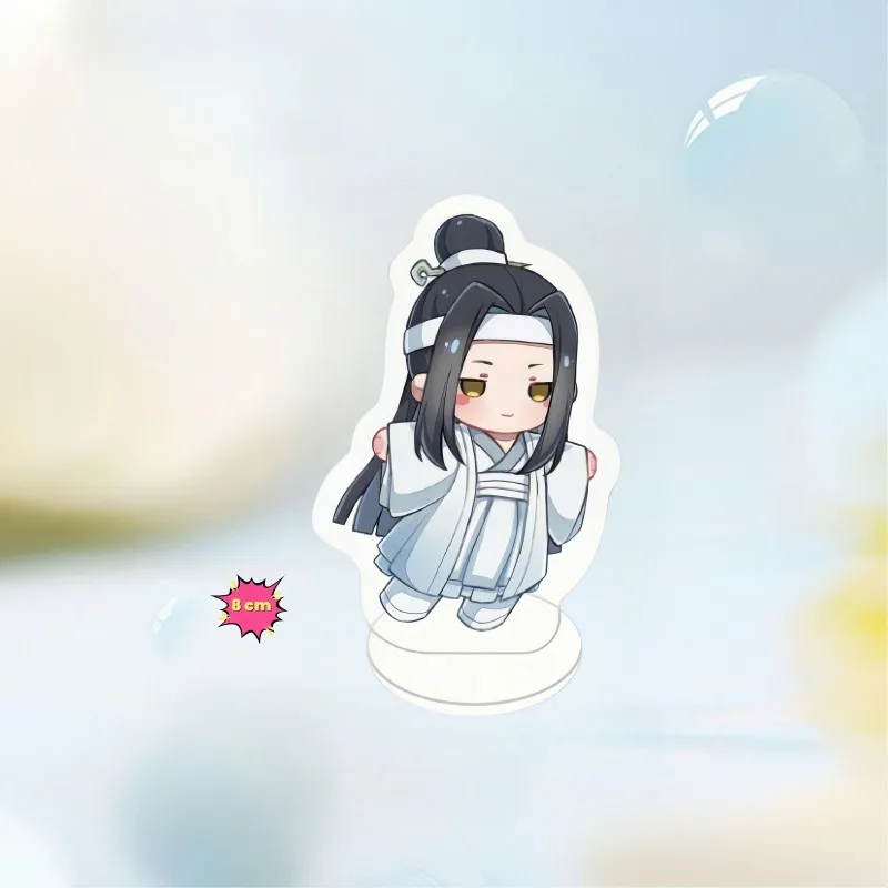 8cm Hot Cute Mo Dao Zu Shi Official Merch Small Acrylic Stand Wei Wuxian Lan Wangji Jin Ling Lan Sizhui Lan Xicheng Jiang Cheng