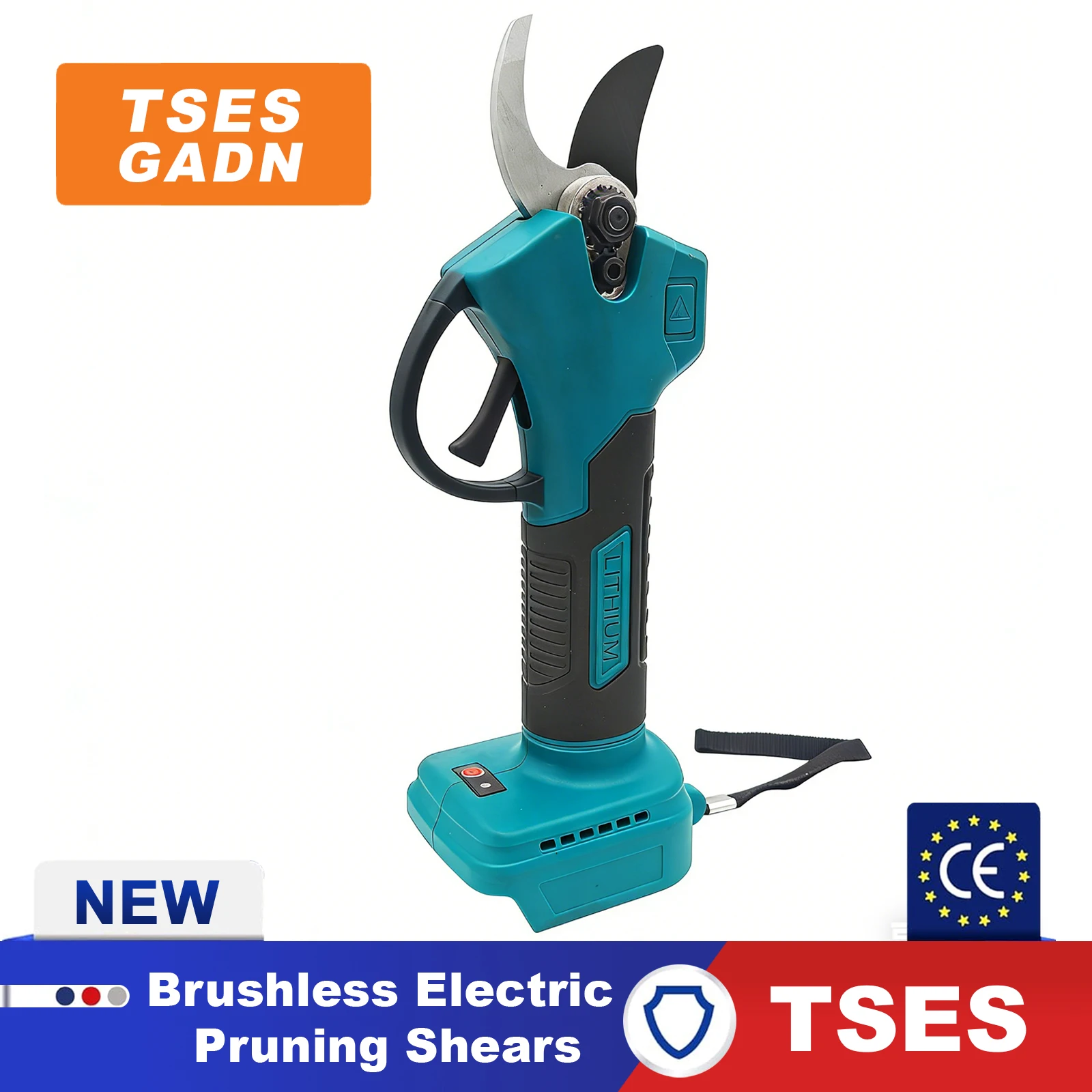 

TSES Brushless Electric Pruning Shears Garden Tool, SK5 Blades Cordless Power Pruner for Gardening Tree Pruning(NO Battery)