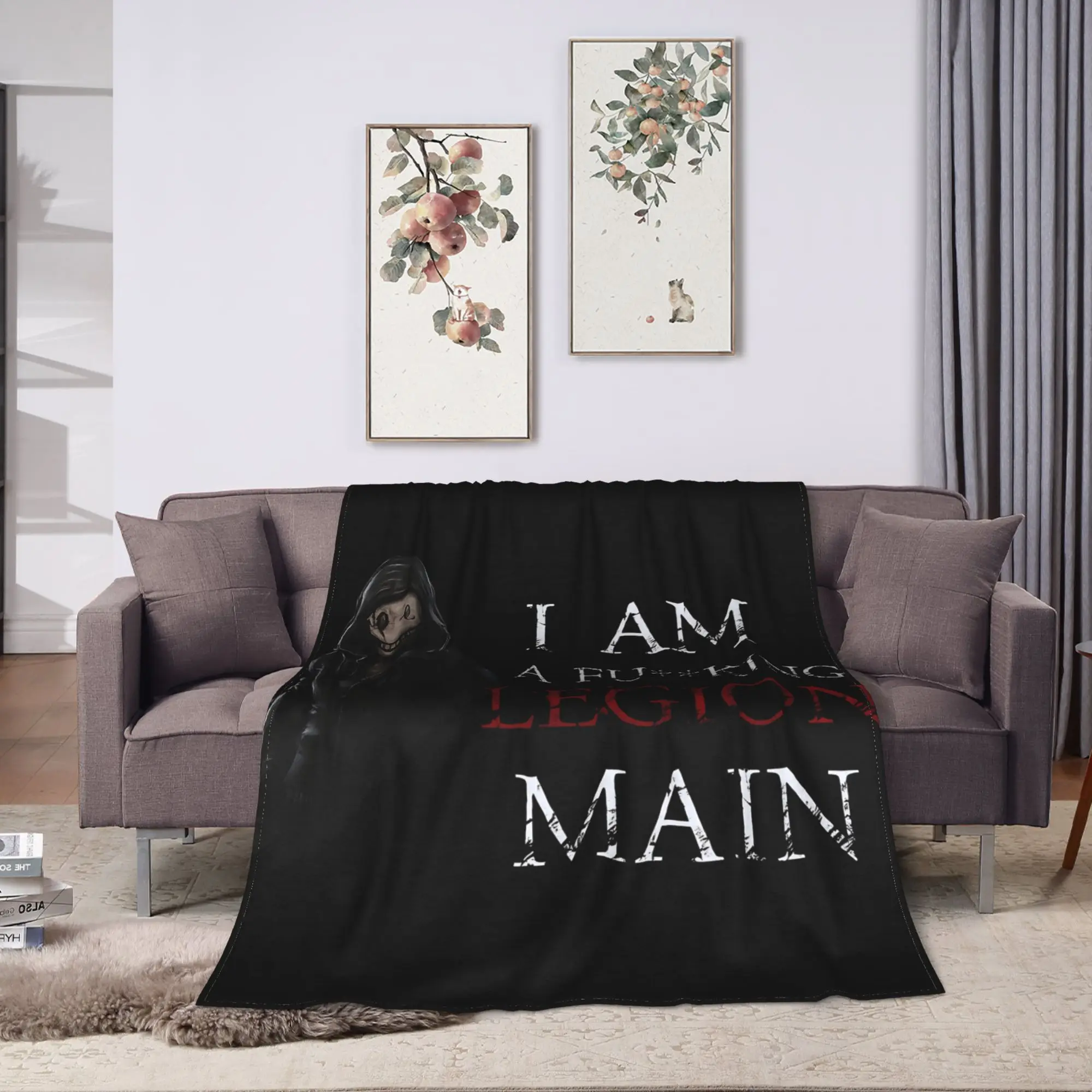 Super Soft BlanketKids Adult Travel DBD Deads by Daylights Throw Blanket Flannel Bedspread Couch Chair Sofa Bed Cover