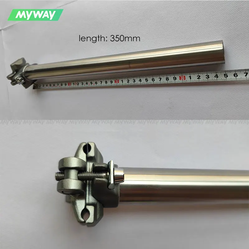 

MYWAY Titanium Alloy Bicycle Seatpost 27.2 Road/Mountain Seat Tube Bike Parts 27.2*350mm Seat Rod for MTB