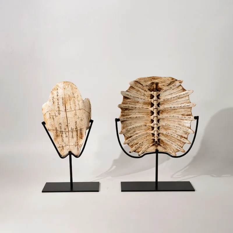 

Medieval high-end antique fossil turtle back creative ornament desktop office handicraft decoration