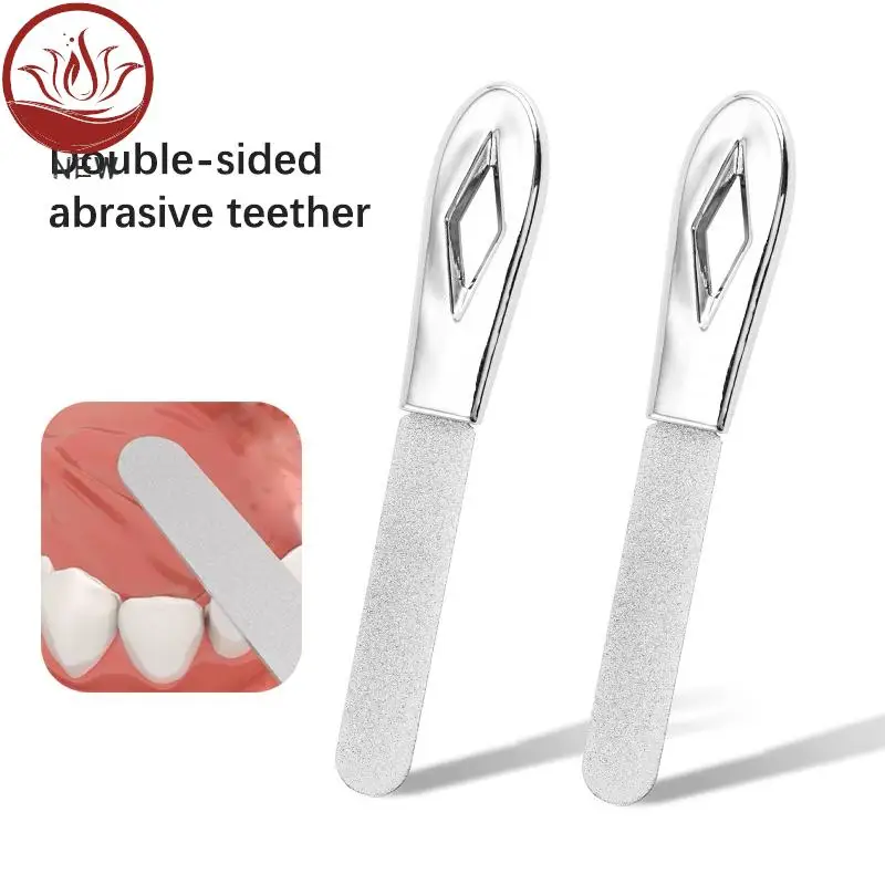 

1PC Stainless Steel Teeth File Tooth Grinding Tools Wisdom Tooth Sandpaper Stick Dental Correction Tools Tooth Alignment Silvery