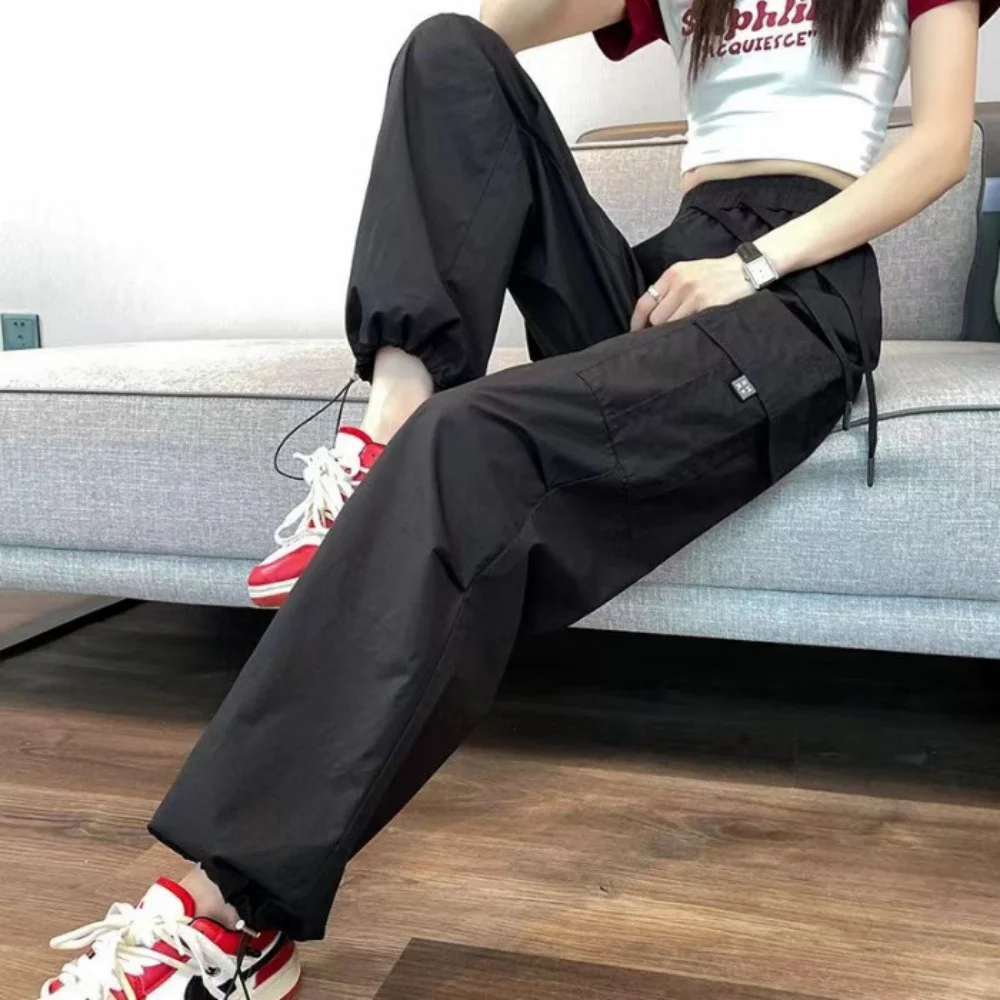 

Women's High-Waist Wide-Leg Casual Sports Pants Comfortable Breathable Hiking Trousers