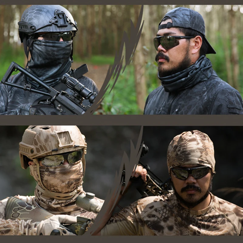 KRYDEX Tactical Bandana Scarfs Camo Sport Headwear Face Mask Cycling Neck Scarf Veil Camouflage 3616