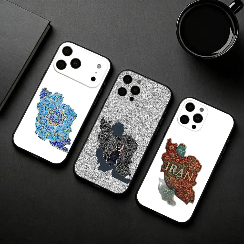 

M-Map of L-Iran Phone Case Silicone Soft For IPhone 17pro 16 15 14 13 12 11 X XR Plus Pro Max Plus