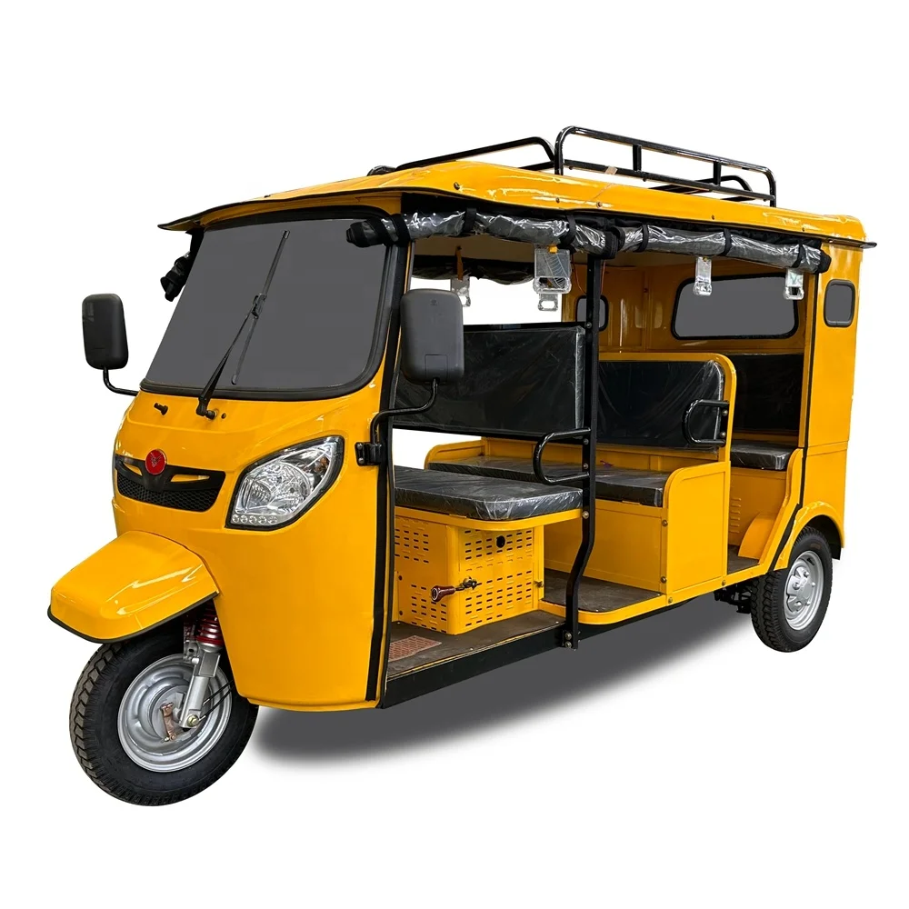 Large Space 3 Wheel Taxi 9 Seats Three-wheeled Motorcycle 200CC Commercial Tricycle For Passengers