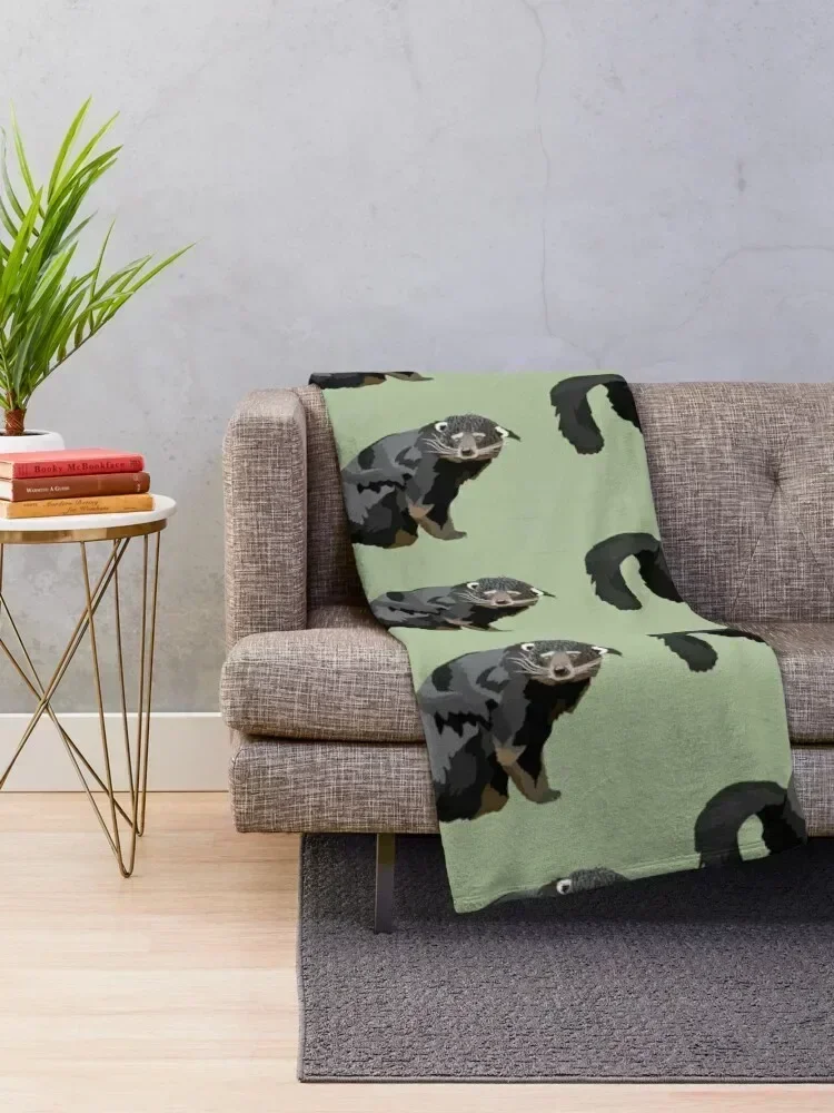 B is for Binturong Throw Blanket Designers Decorative Sofa Hairy Blankets