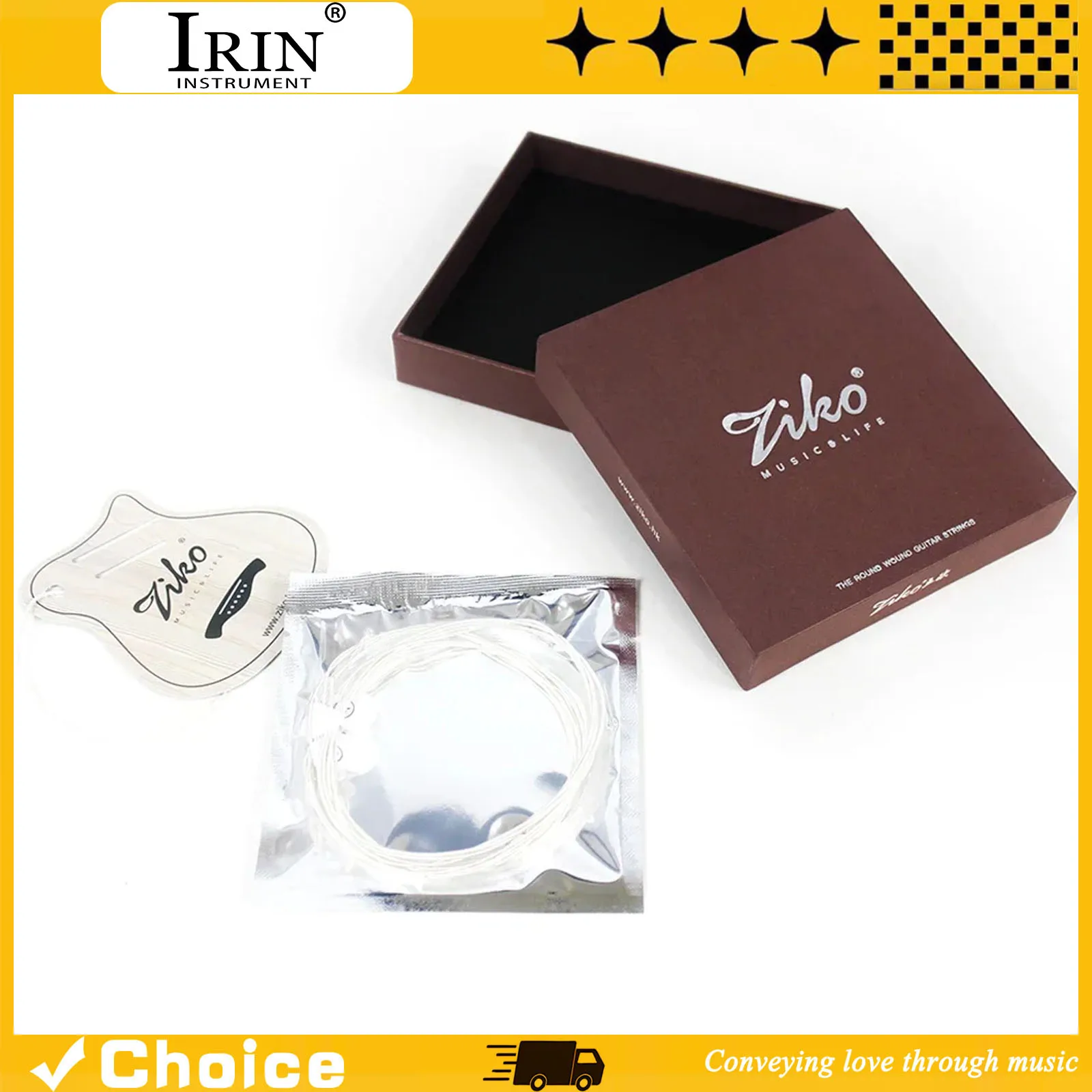 ZIKO 4-6 String Coating Classical Guitar Strings Silver Plated Copper Wire Guitar Strings Opal Nylon Wire String Guitar Parts