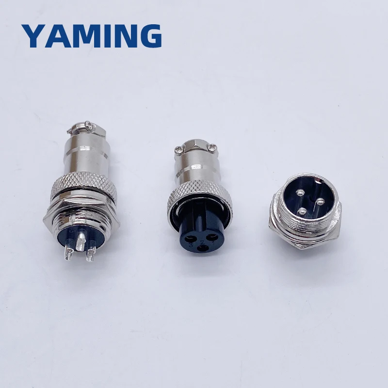 Male-Female Connector GX16 Metal Aviation Socket Coupler 2/3/4/5/6/7/8/9 Core Pin Electric Cable Terminal Fixed Butt Mobile Type image 6