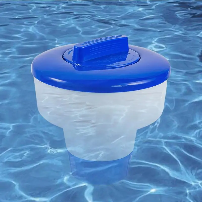 Dispensador de cloro para piscina, banheira de hidromassagem ajustável, flutuador de cloro, suporte para tablet, grande capacidade, suprimentos de limpeza de piscina de cloro