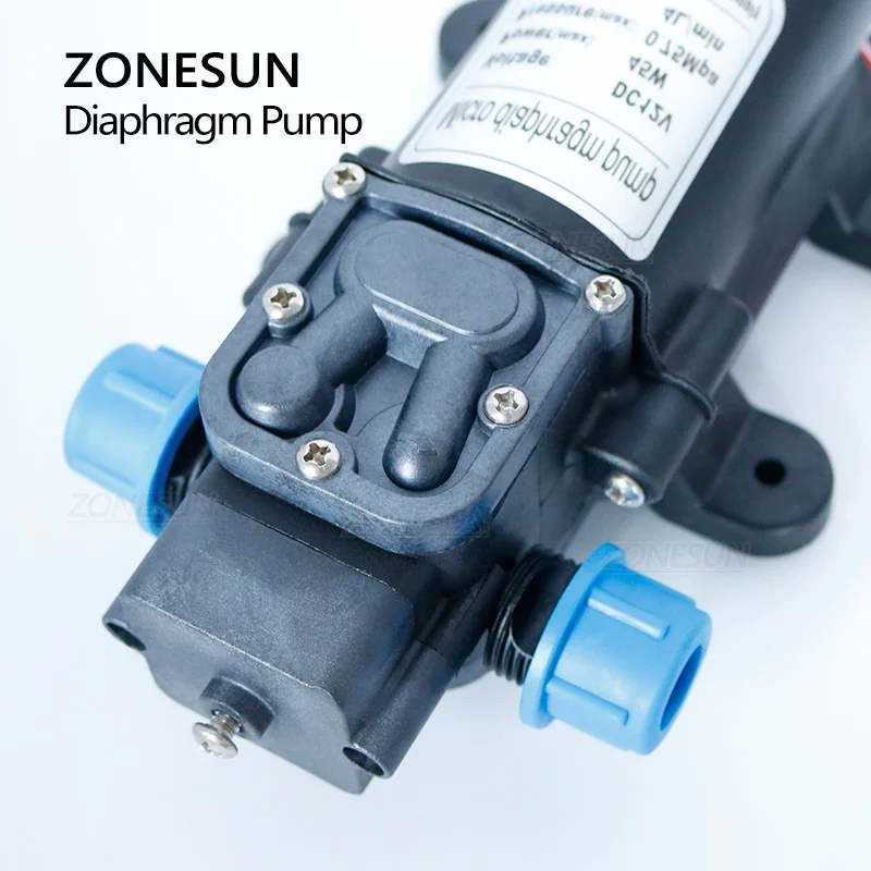 ZONESUN Diaphragm Water Pump For Filling Machine Small Safe High Pressure Self Priming Pump 3.6L/min