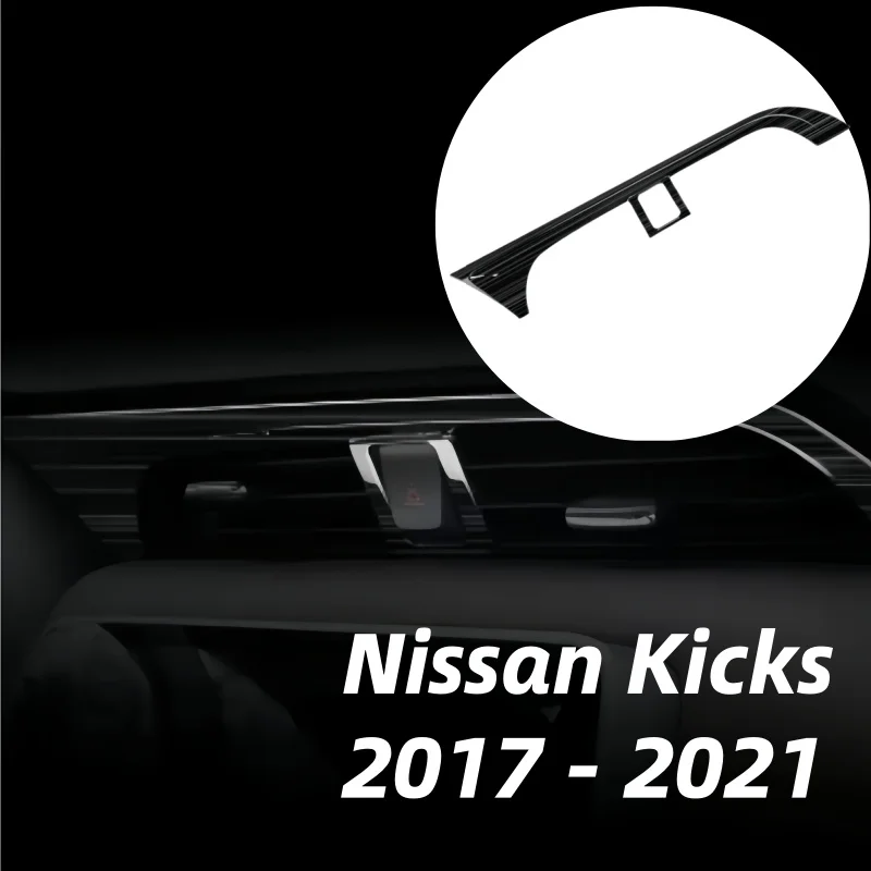 

LHD Car Central Control Air Conditioning Vent Outlet Trim Cover For Nissan Kicks 2017 - 2021 Car AC Interior Accessories