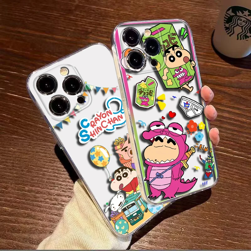 B4 Crayon Shin Chan Soft Case for Samsung S8 S9 S10 S10E S20 FE S21 Plus S21 Ultra S30 Note 10 20 8 9 M33 M52 M53