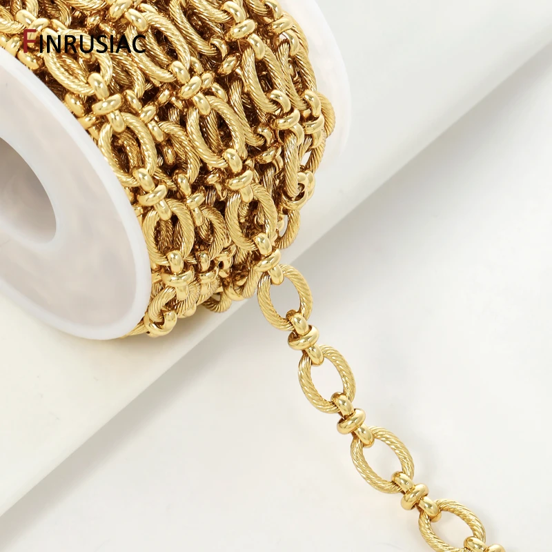 

18-каратное позолоченное латунное толстое витое овальное звено цепи, 8*11 мм кабельная цепочка для DIY ювелирных изделий, ожерелья, браслета, принадлежности для изготовления