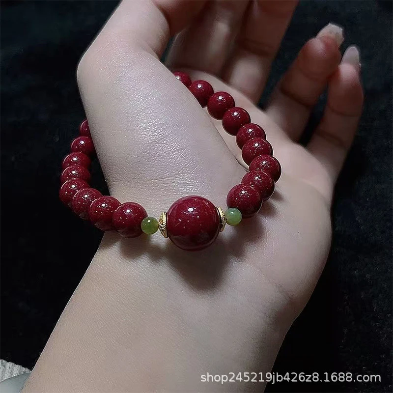 Jewelry High-Content Purple Gold Sand Fortune Beads Bracelet, Fashionable And Versatile