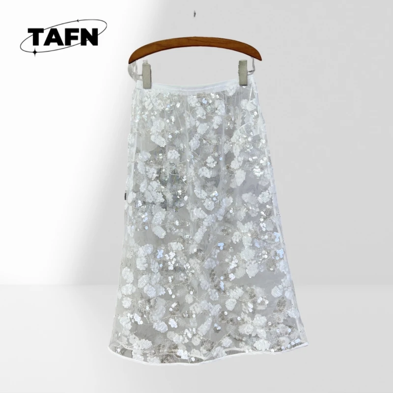 

Sequin Skirt Advanced Hot Fashion Comfortable Soft Tulle Skirt for Women – Perfect for Special Occasions & Parties AE628