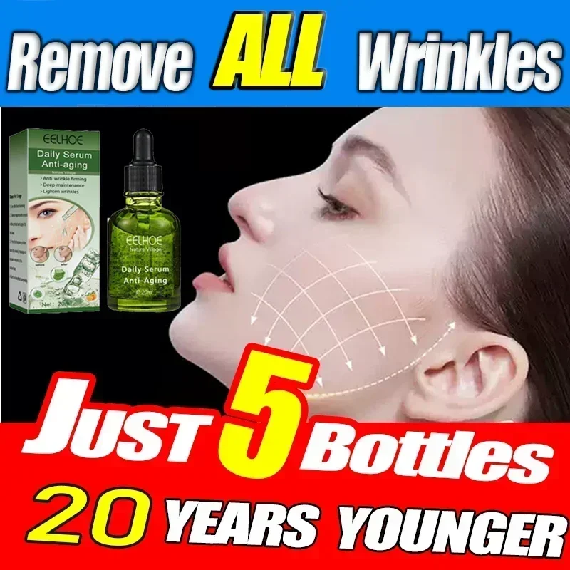 

Facial Anti-Wrinkle Serum Eliminates Wrinkles Firms Skin Removes Color Spots Diminishes Fine Lines Anti-Aging Essence Face Care