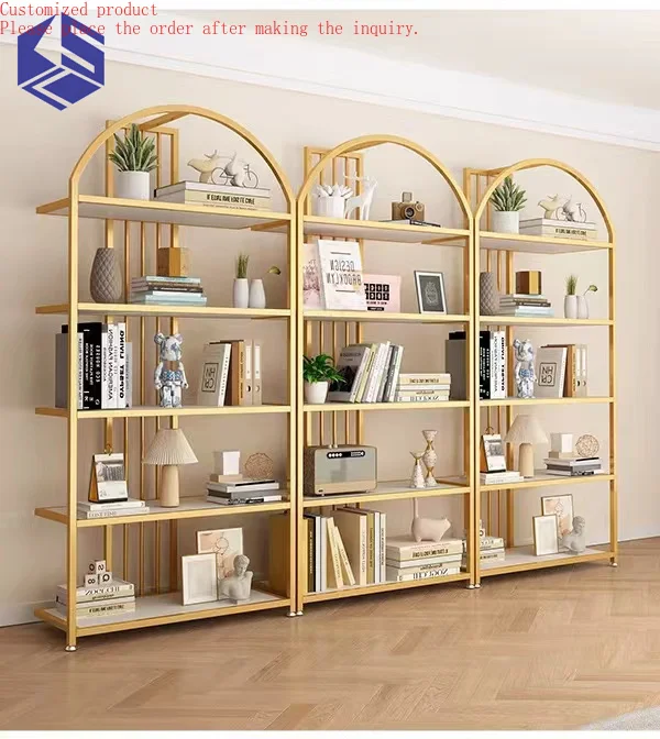 

Custom.Custom Metal Floor Standing Living Room Display Rack Book Shelf Stand