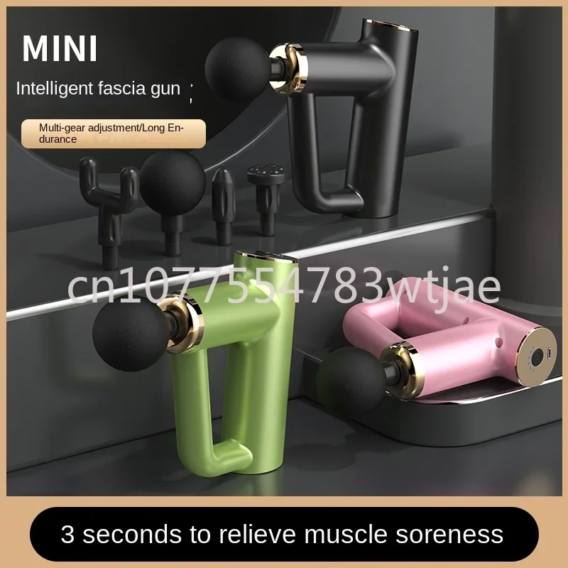 

Mini electric massager portable exercise and fitness muscle relaxation fascia gun