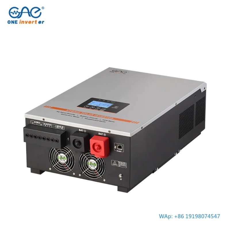 

Single Phase Hybrid Solar Inverter 12V 220V MPPT Air Cooling LCD LED Display CE FCC Certified