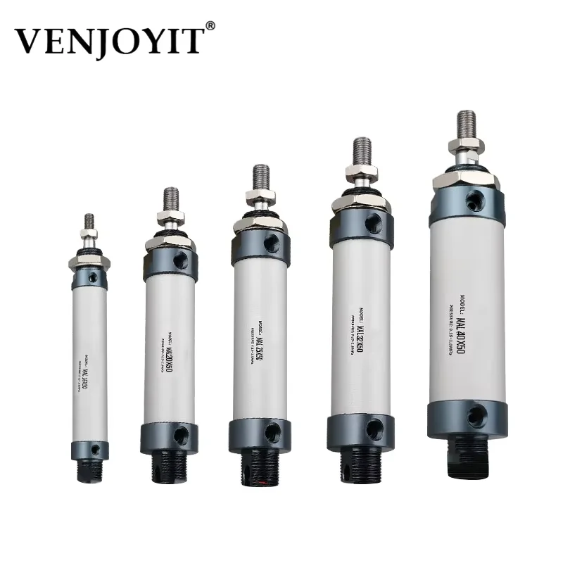 

Mini cylinder Double acting standard pneumatic cylinder small cylinder Piston cylinder MAL Series Bore 25-500mm