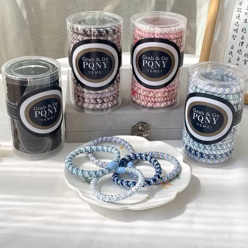 15Pcs/Set Gifts High Elastic Hair Rubber Bands Braided Twisted Colorful Hair Rope Hair Ties Women Girls