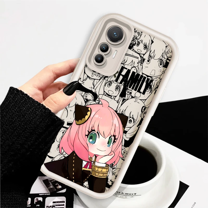 SPY X FAMILY Art Anime For Xiaomi Mi 15 14 14T 13T 13 12 12S 12T 11i 11X 9T Pro Lite 5G Eye Ladder Soft TPU Phone Case Back