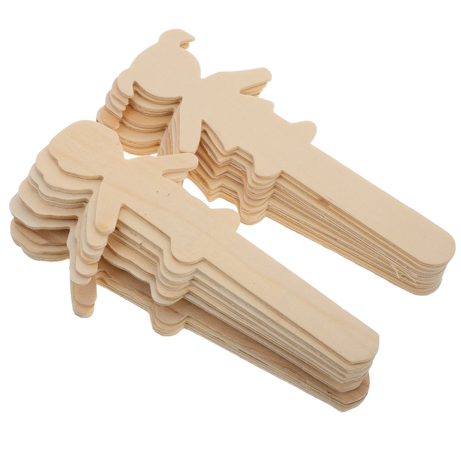 

40 шт. деревянных заготовок в форме мальчика и девочки, неокрашенные, для школьных проектов, художественных украшений, деревянные элементы