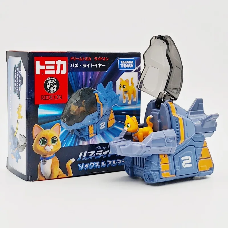 TAKARA TOMY Original Disney Toy Story Lightyear dirigible pequeño gato amarillo juguetes para niños niñas regalo modelo coleccionable