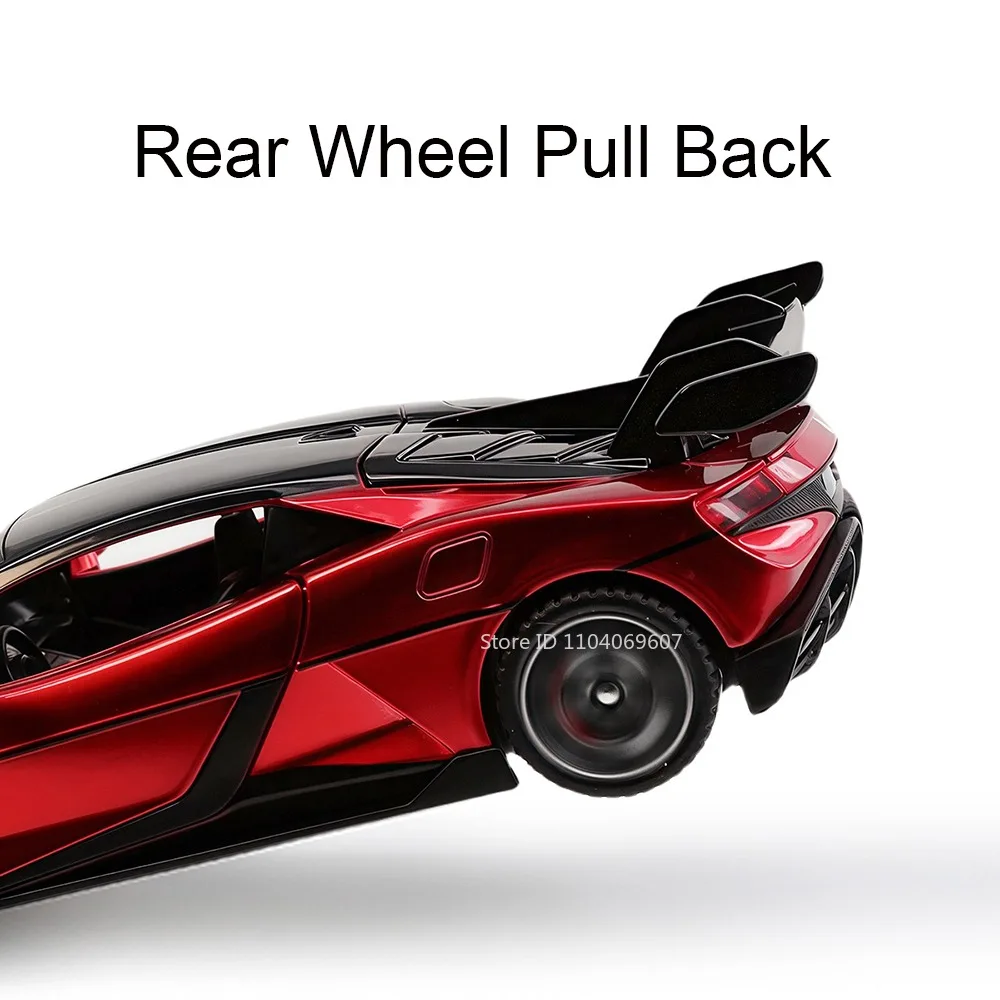 1:32 YANGWANG U9 Miniature Sports Car Model Toys Alloy Diecast 911 GT3 Supercars Sound Light Doors Opened Pull Back Kids Gifts