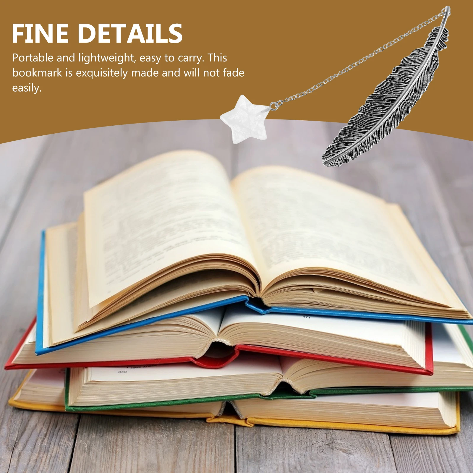

Crystal Pendant Bookmark Decoration Markers for Women Decorate Unique Bookmarks