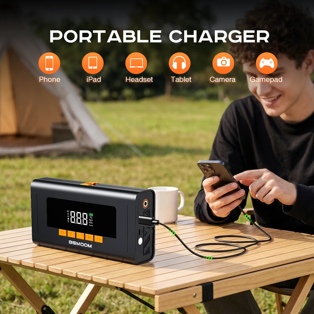 4800A Peak Car Jump Starter 15 - Jump Starter With Air Compressor review and price