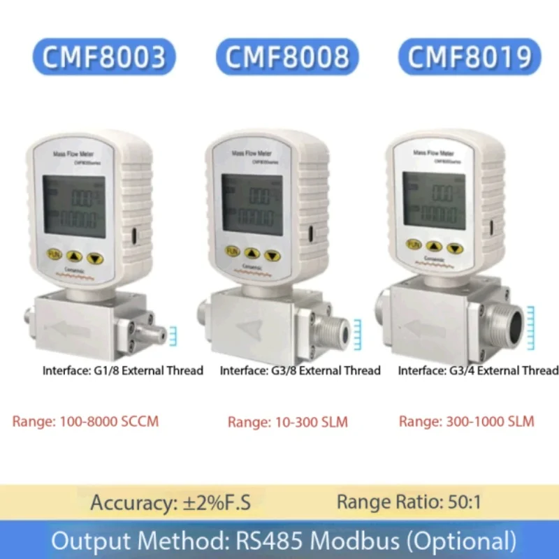 CMF8008 Portable Gas Mass Flow Meter gas flow meter (Air, Oxygen, Argon, Nitroge