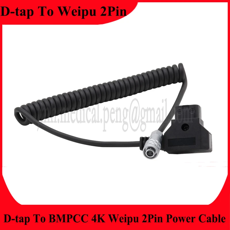 BMPCC 4K Power Cable D-Tap to Weipu SF6 2Pin Female For Blackmagic Pocket Cinema 4k Camera 2Pin To D-tap Battery Power Cable