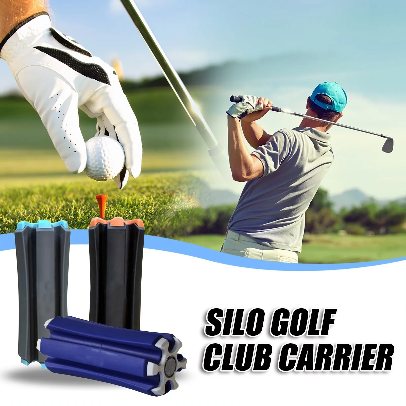 Golf Accessories Prevents Club Heads Portable Divider Clips Can Hold 6 Clubs Fixing Bracket Clamp Club Retainer