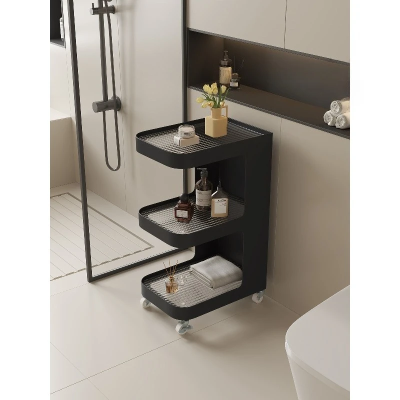 Bathroom removable crevice rack, vertical cabinet, side cabinet storage rack