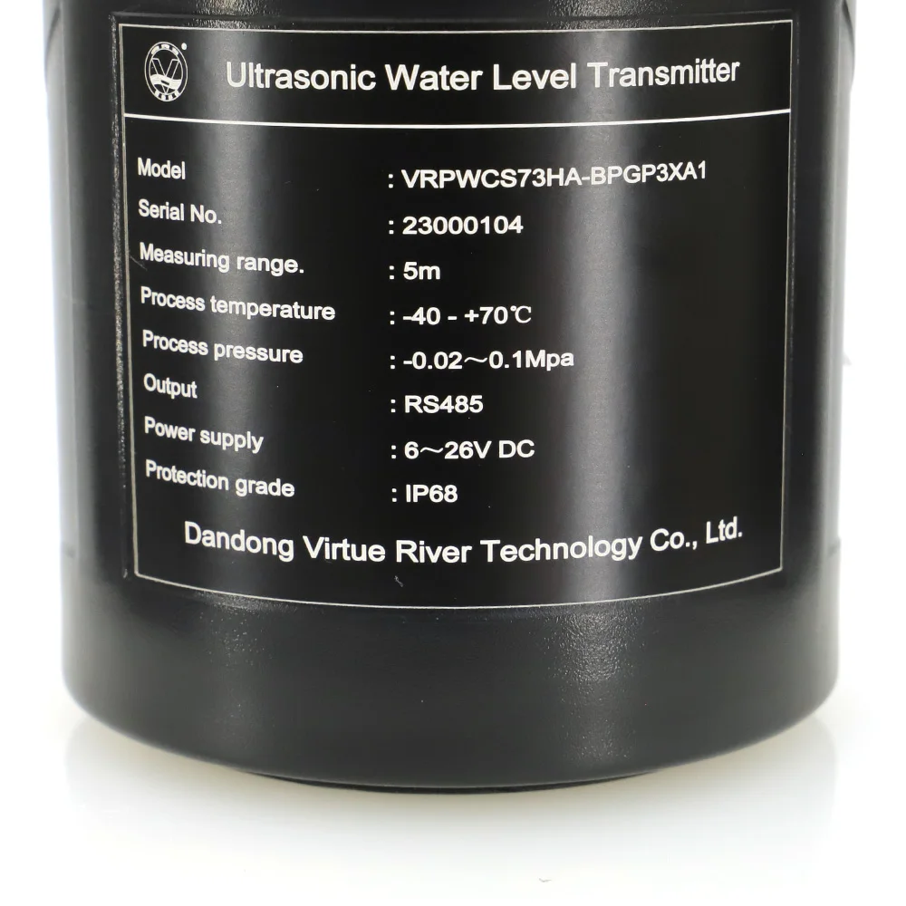Ultrasonic Water Depth Meter Level Measuring Instrument for Tank Ultrasonic Water Level Sensor