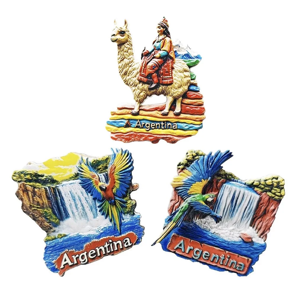 

South America Argentina Tango 3D Fridge Magnets Tourism Souvenir Refrigerator Sticker Handicraft Gift Decoration