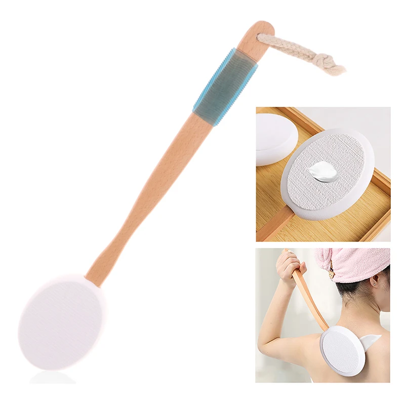 Multifunctionele Lotion Zonnebrandcrème Zalf Applicator Siliconen Lange Steel Body Cleaner Douche Borstel Zonnebrandcrème Rug Applicator