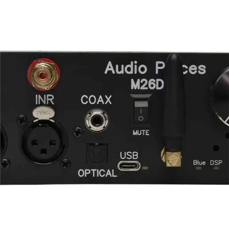 A37T-M26DSP ADAU1452 Audio Processor 2 In 6 Out USB QCC3084 Bluetooth For RCA /XLR Coaxial /Fiber Input