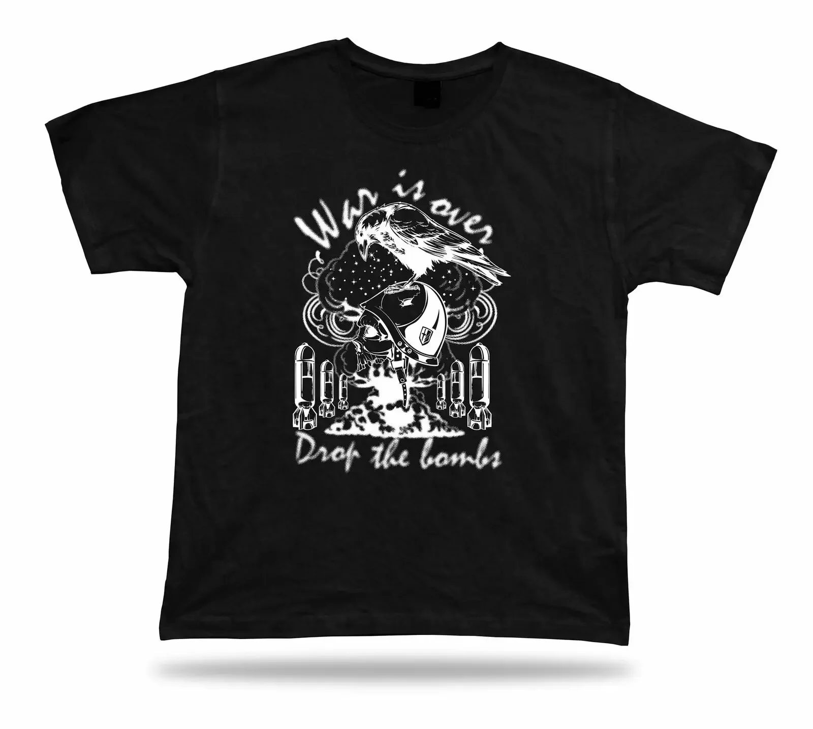 War Is Over   Raven Soldier T-Shirt. Summer Cotton Short Sleeve O-Neck Mens T Shirt New S-3XL