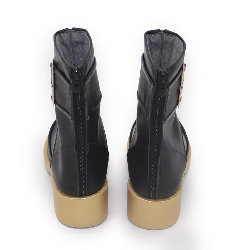 Game Mikhail Char Legwork Cosplay Costumes Shoes Men PU Leather Boots for Halloween Carnival Party Christmas Customized